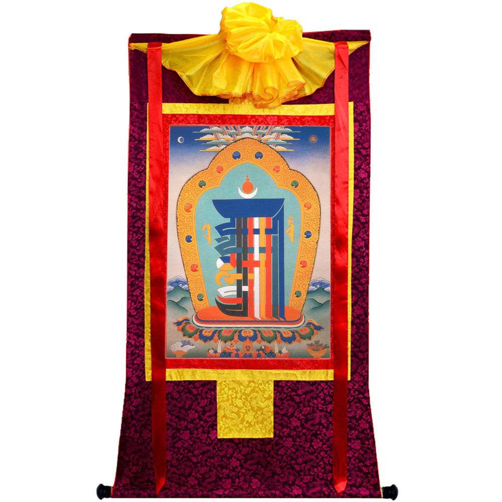 The design of Gathering Ten Powerful Elements - Tibetan thangka painting, view 5