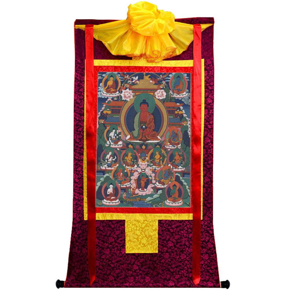 Amitabha Thangka - Tibetan thangka painting, view 18