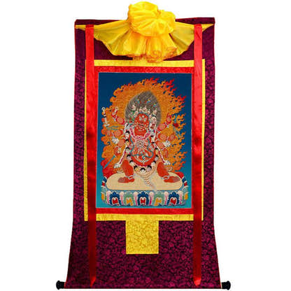 Hayagriva Image - Tibetan thangka painting, view 10