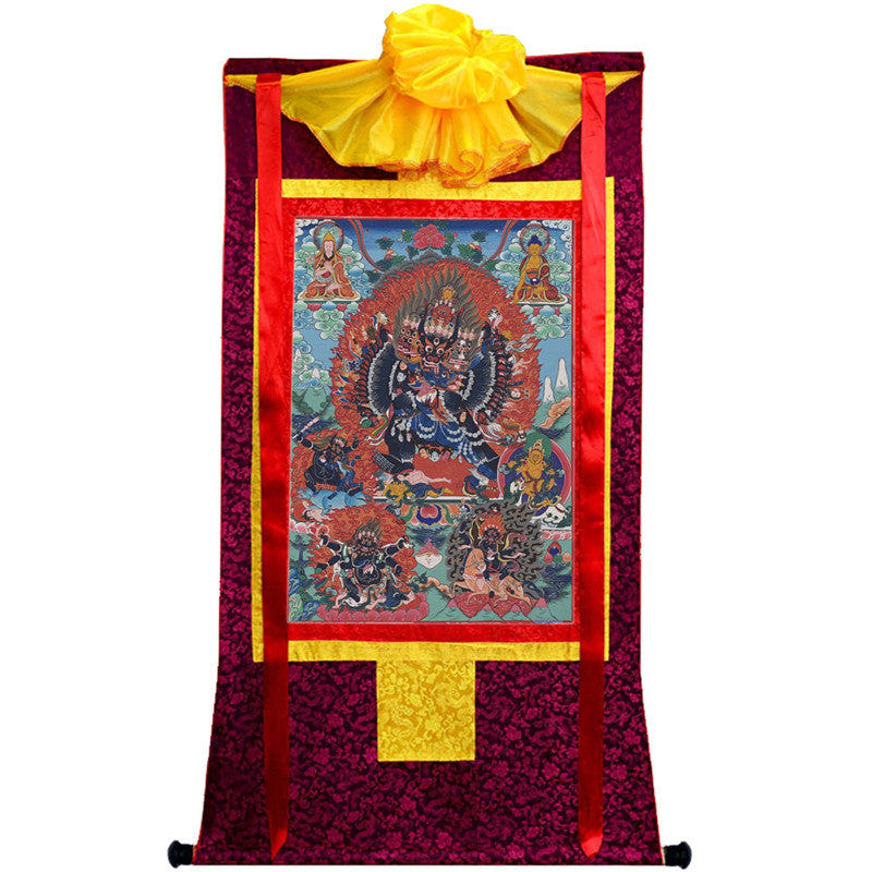 Yamantaka \ Vajrabhairava Image - Tibetan thangka painting, view 10