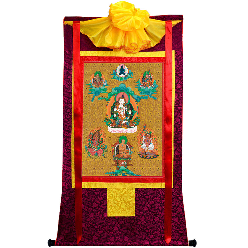 Gandhanra Handmade Thangka - Vajrasattva - from Kathok Monastery