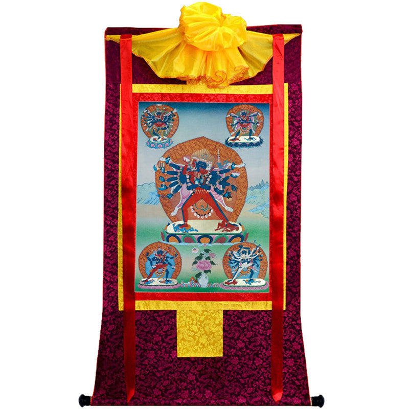 Yamantaka \ Vajrabhairava Image - Tibetan thangka painting, view 10