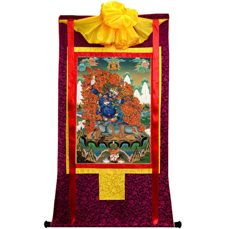 Yamantaka \ Vajrabhairava Image - Tibetan thangka painting, view 10