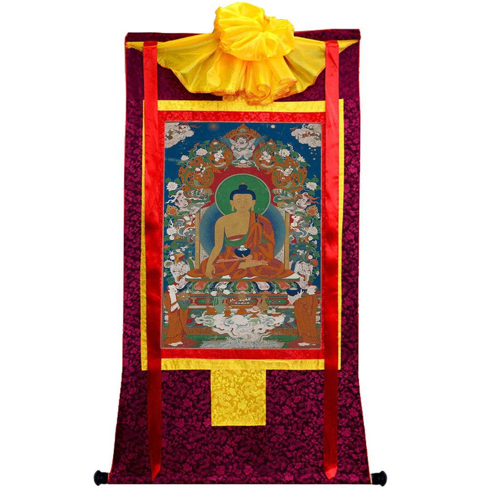 Shakyamuni Image - Tibetan thangka painting, view 10