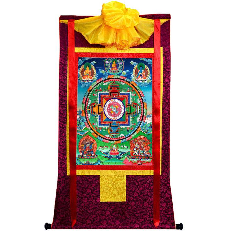Medicine Buddha Image - Tibetan thangka painting, view 10