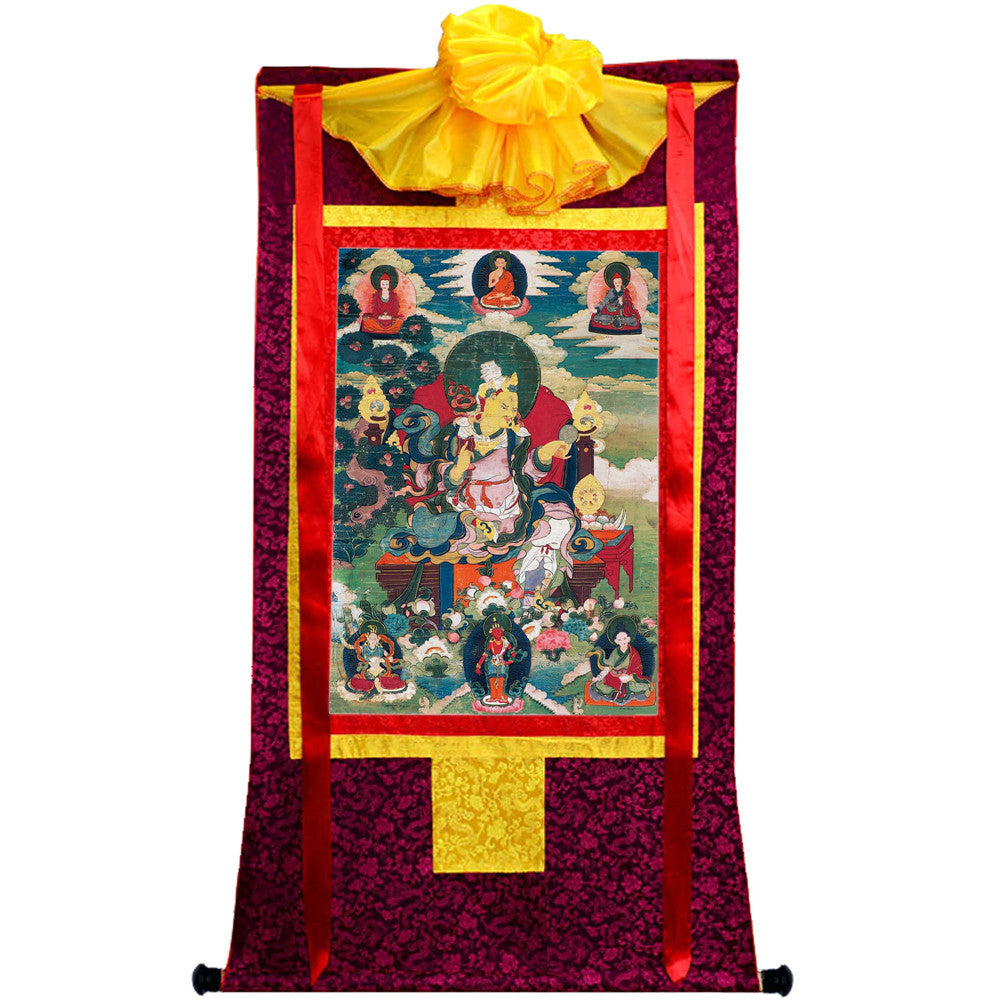 2769-唐卡-HBMT-073莲师-莲花王藏东宁玛派绢本53 - Tibetan thangka painting, view 5