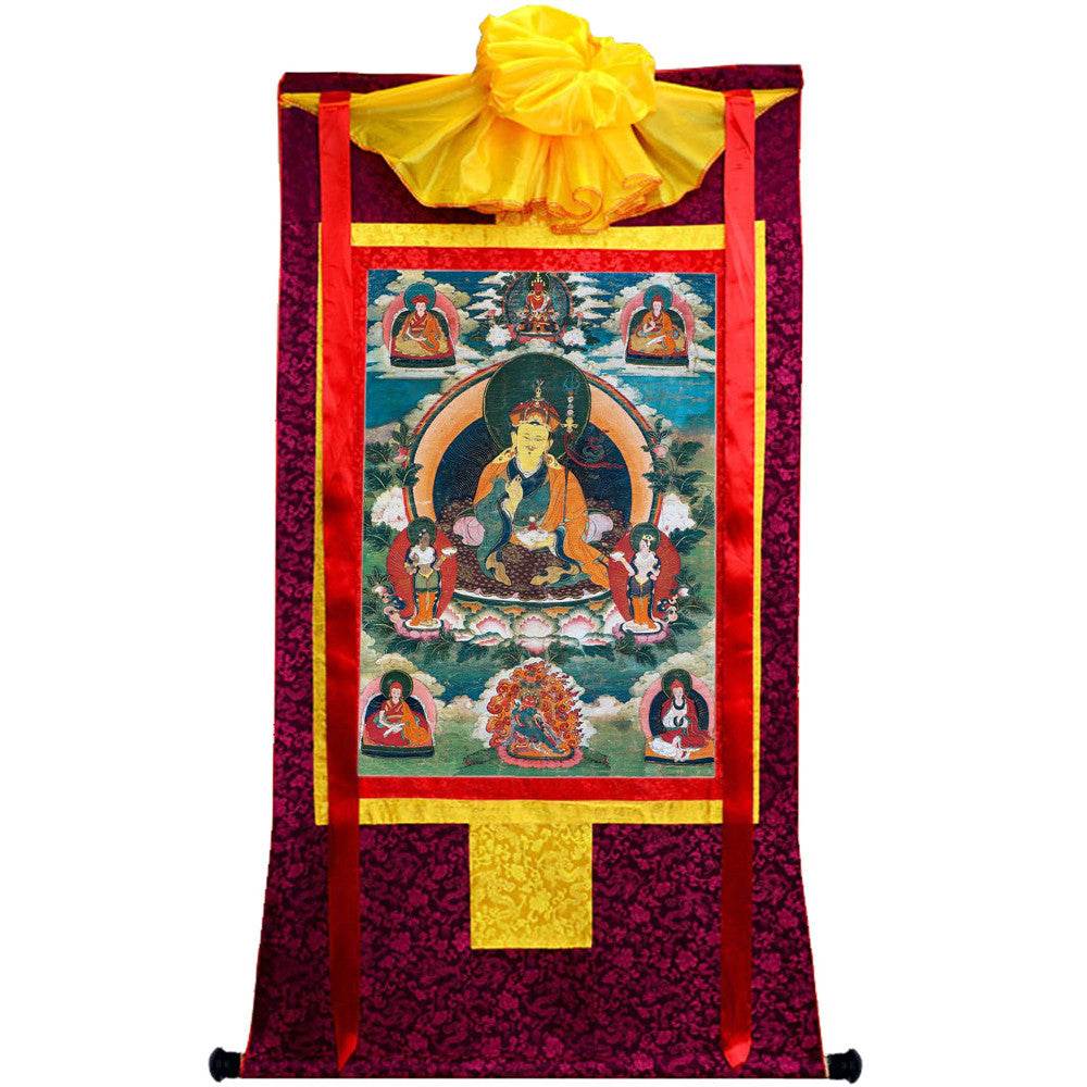 Padmasambhava - Guru Rinpoche - 17th Century Version - Tibetan thangka painting, view 17