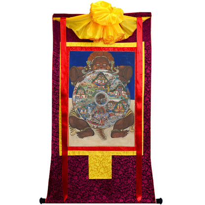 2772-唐卡-HBMT-077六道轮回-300dpi - Tibetan thangka painting, view 5