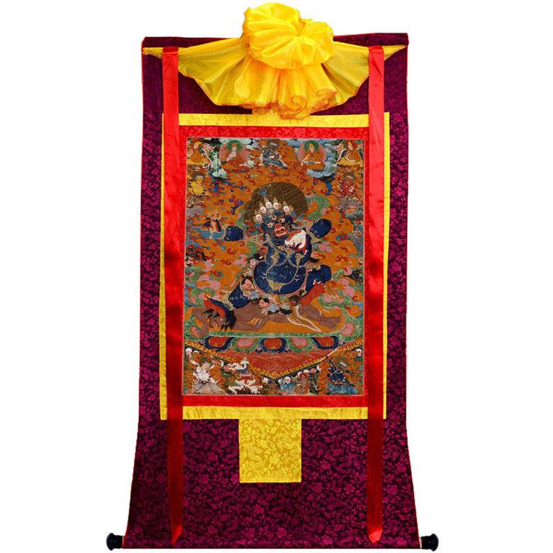Mahakala Image - Tibetan thangka painting, view 10