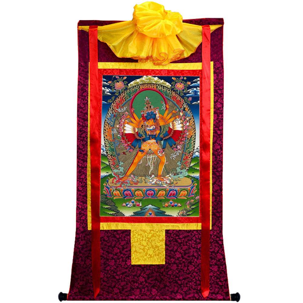 Kalacakravajra Thangka - Tibetan thangka painting, view 5
