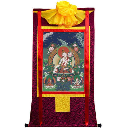 White Tara Image - Tibetan thangka painting, view 10