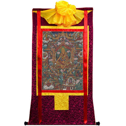 Tsongkhapa - 18th Century - Tibetan thangka painting, view 5