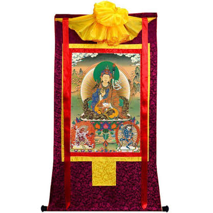 Padmasambhava - Guru Rinpoche - Tibetan thangka painting, view 20