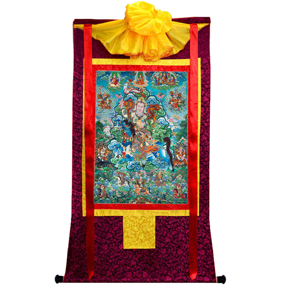 Gandhanra Handmade Thangka - King Gesar - from Kathok Monastery