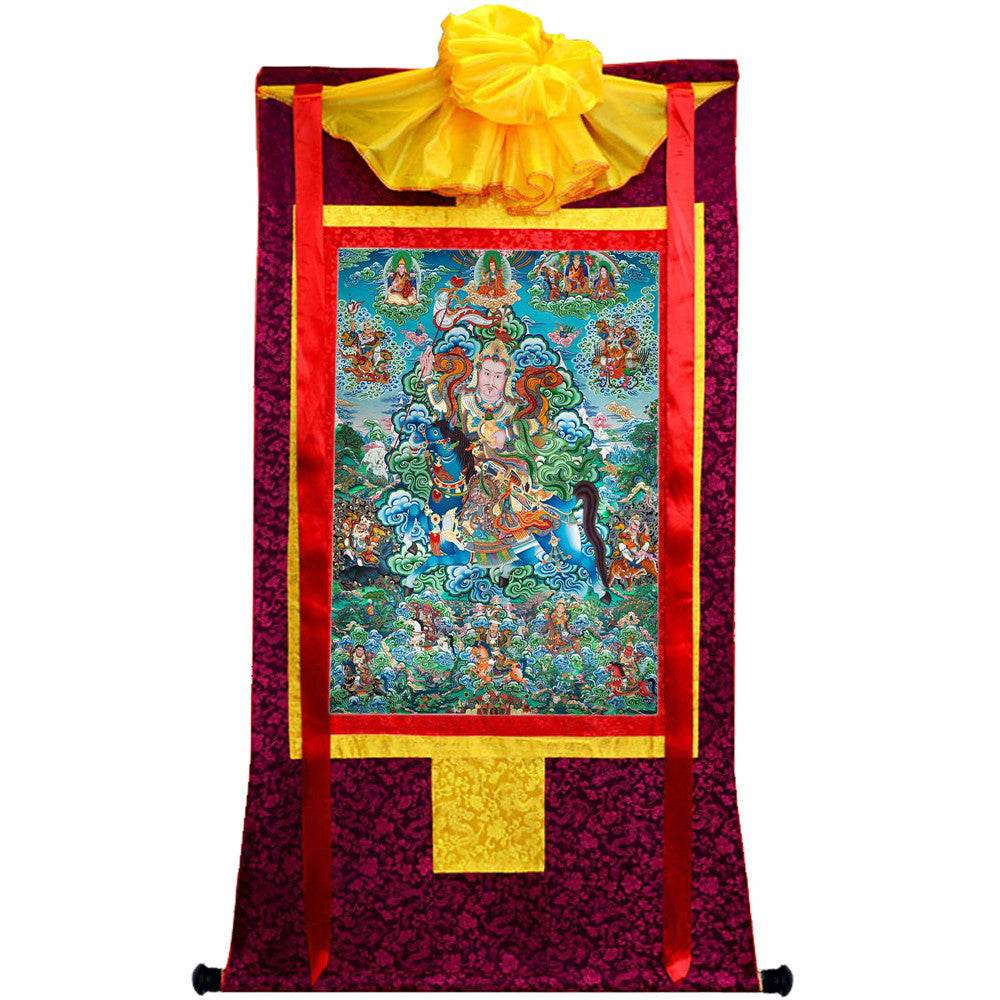 King Gesar - Tibetan thangka painting, view 17