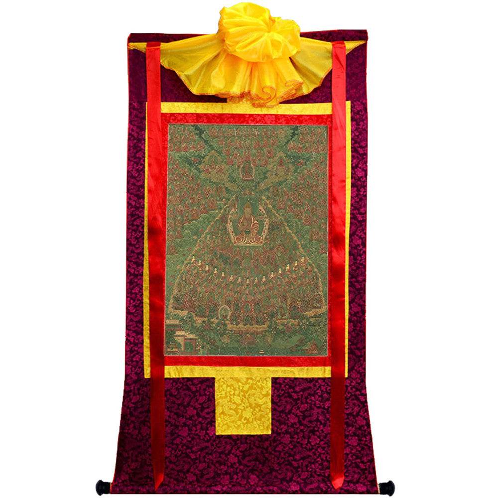 Tsongkhapa's Refuge Tree - 18th Century - Tibetan thangka painting, view 5