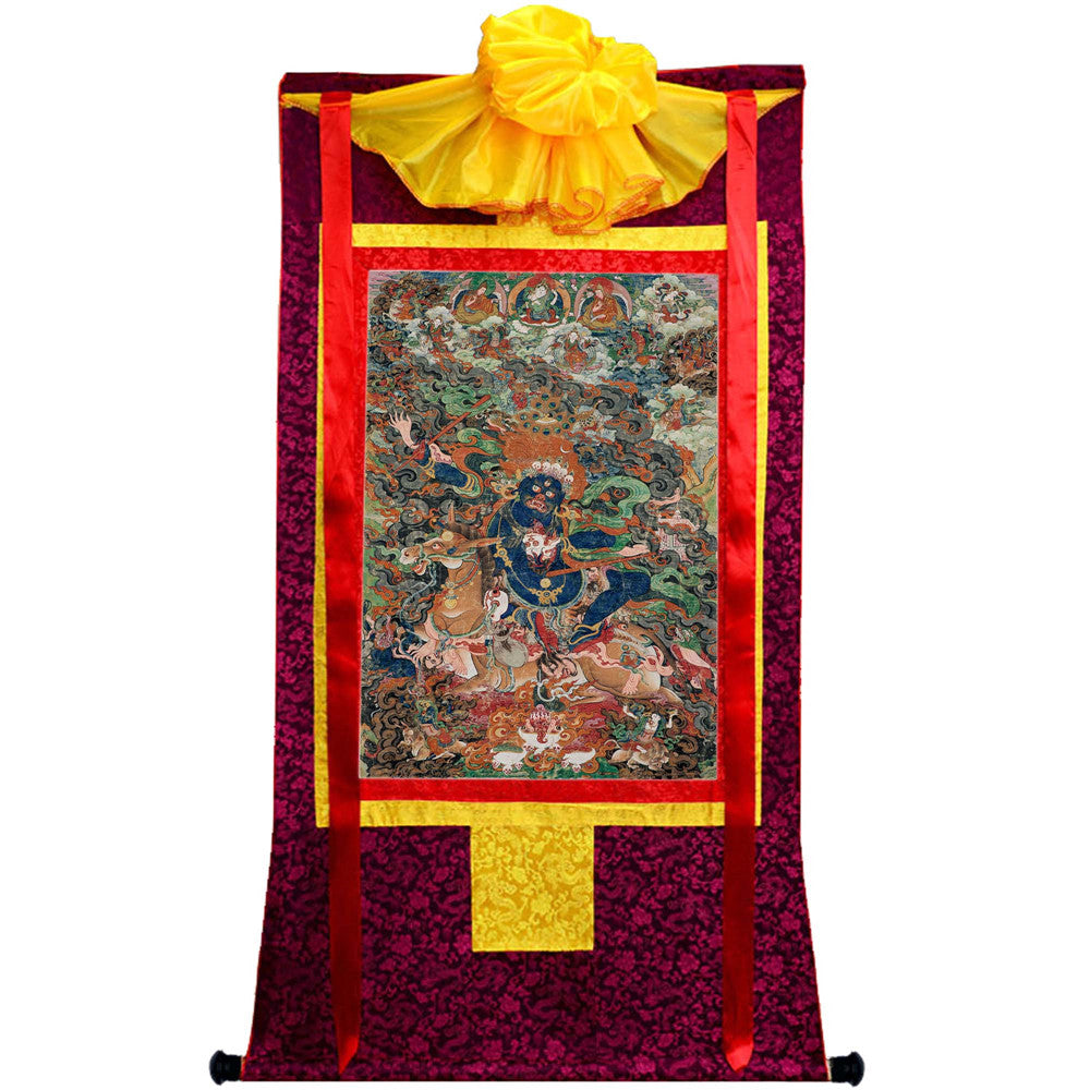 Gandhanra Handmade Thangka - Palden Lhamo / Magzor Gyalmo / Shri Devi - from Kathok Monastery