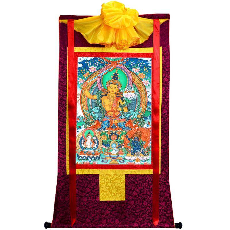 Manjusri Thangka - Tibetan thangka painting, view 20