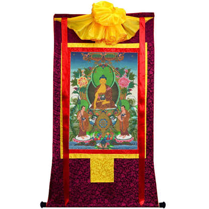 Shakyamuni Image - Tibetan thangka painting, view 10