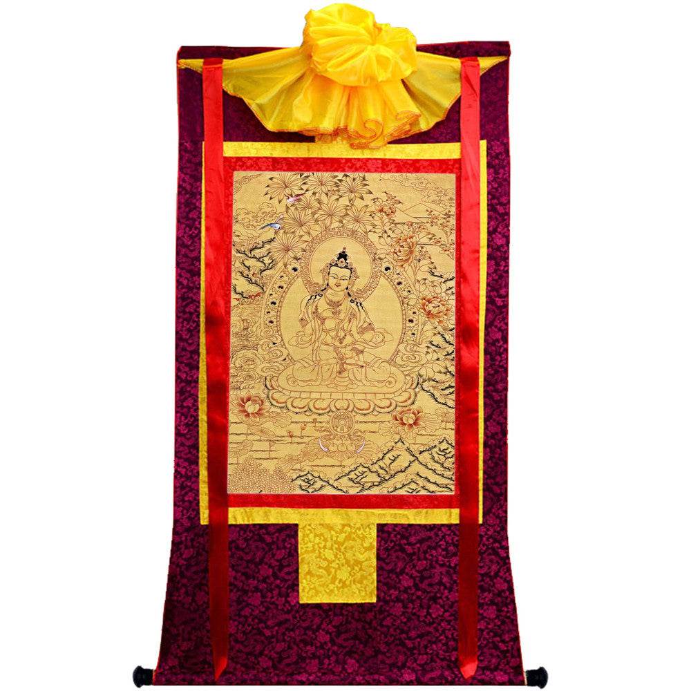 Vajrasattva - Tibetan thangka painting, view 17