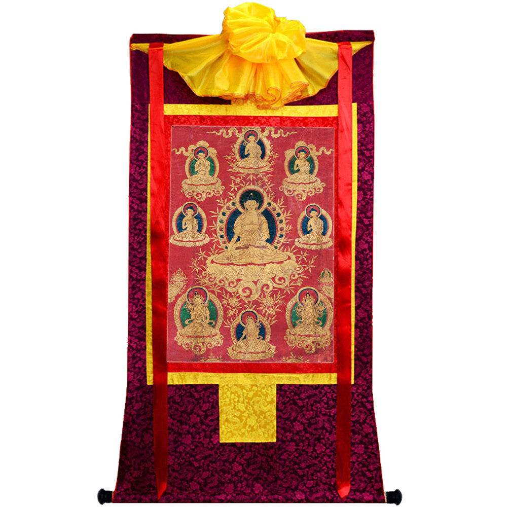 Shakyamuni Image - Tibetan thangka painting, view 10
