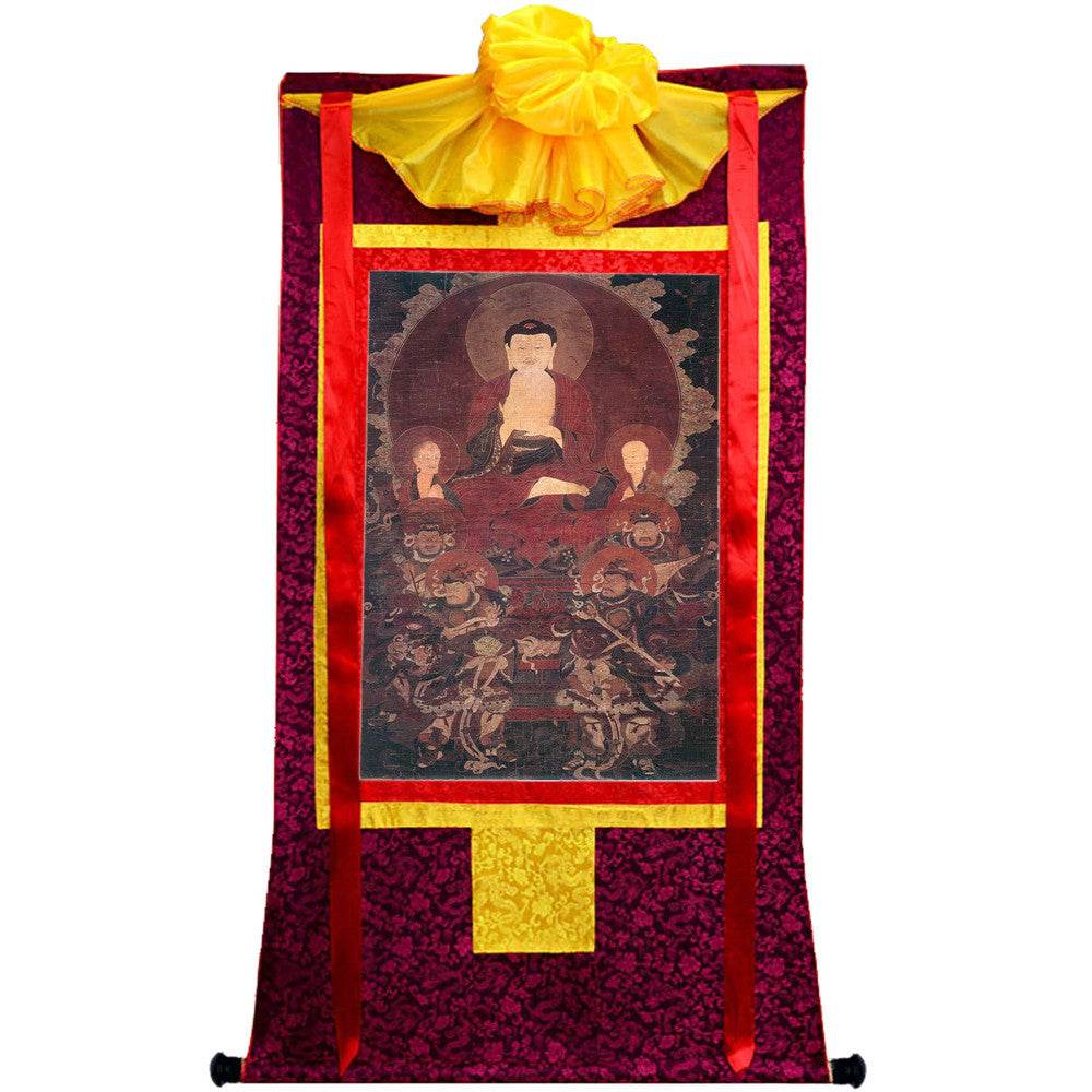 Shakyamuni Image - Tibetan thangka painting, view 10