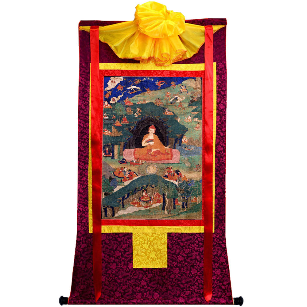 2770-唐卡-HBMT-074莲师说法 - Tibetan thangka painting, view 5