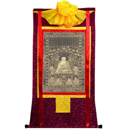Kassapa Buddha Image - Tibetan thangka painting, view 10
