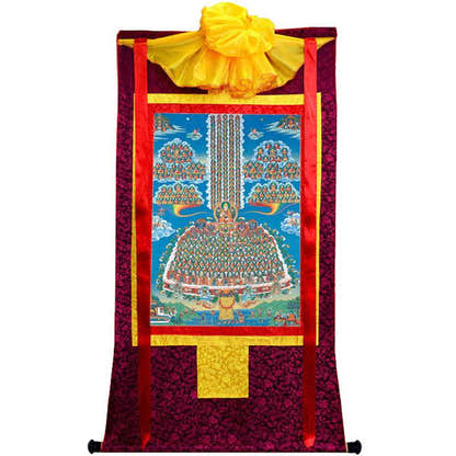 Je Tsongkhapa Refuge Tree Image - Tibetan thangka painting, view 10