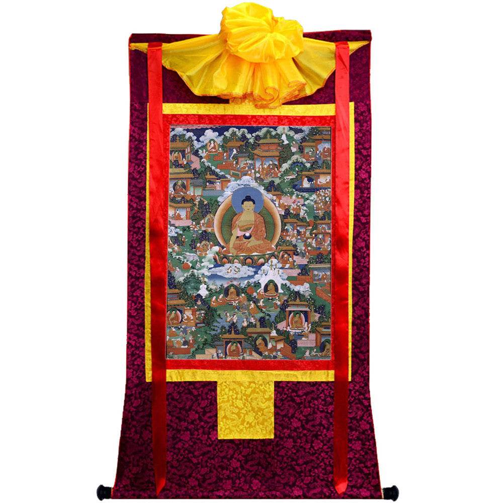 Shakyamuni Image - Tibetan thangka painting, view 10