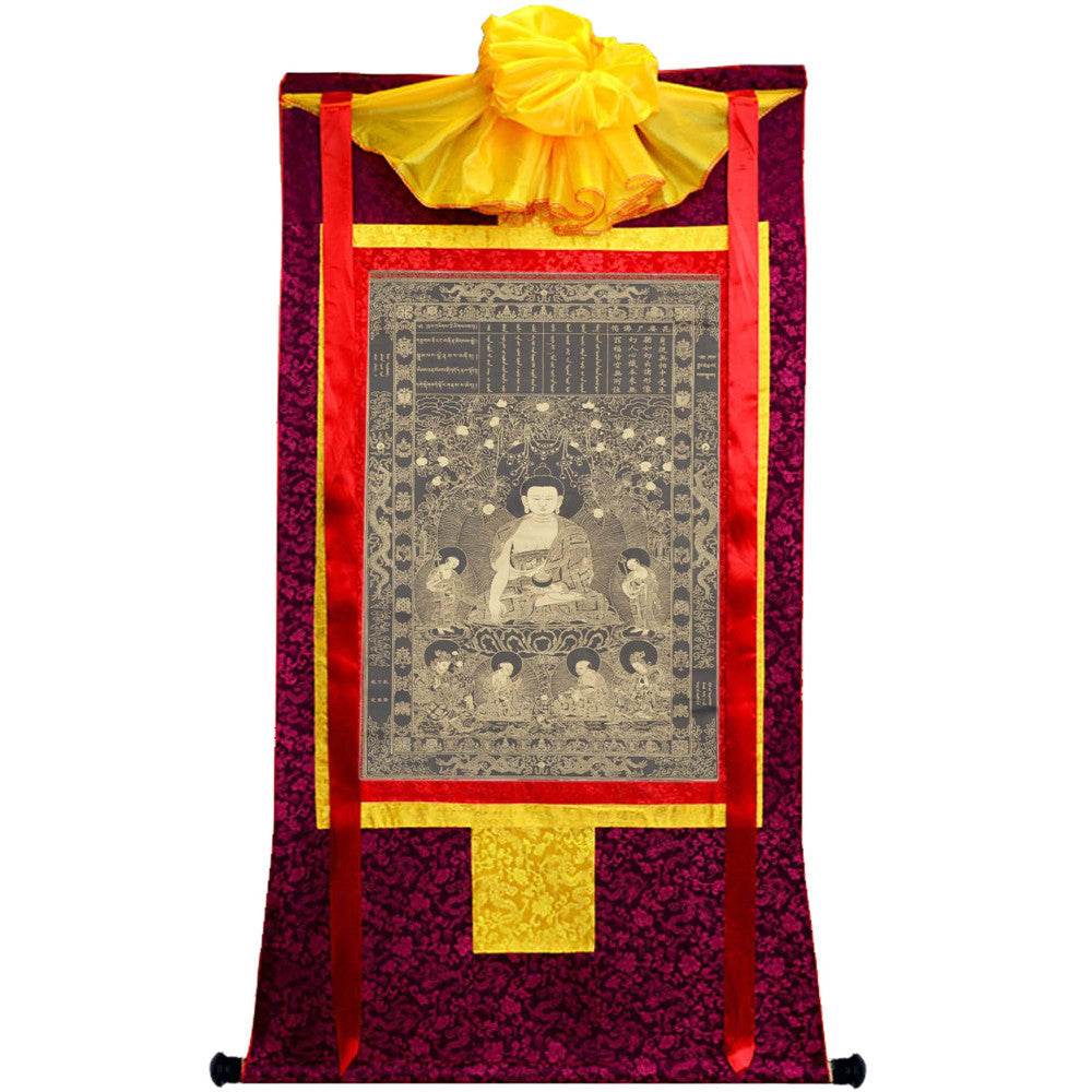Vipasyin - Tibetan thangka painting, view 5