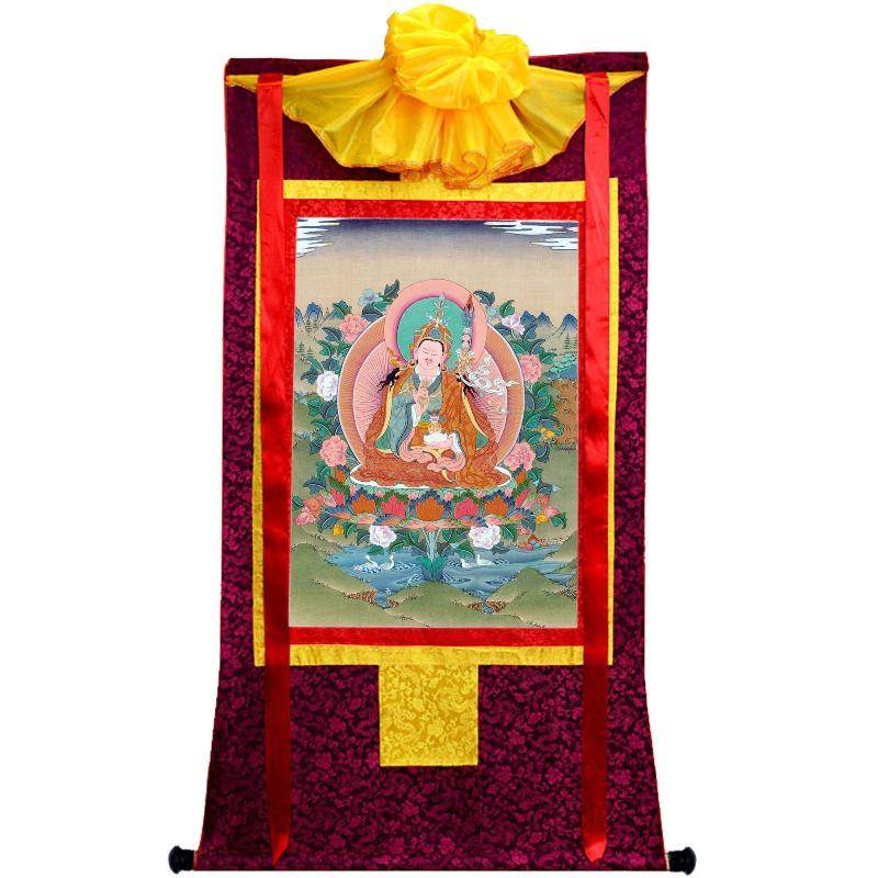 Padmasambhava - Guru Rinpoche - Tibetan thangka painting, view 5