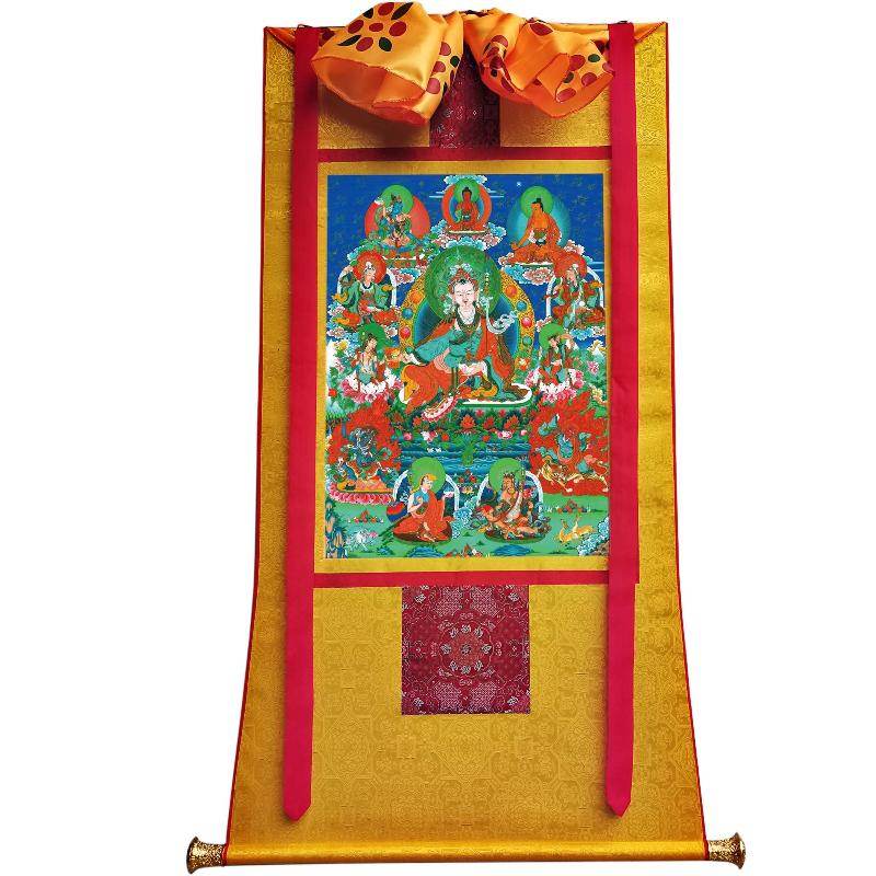 Eight Manifestations of Guru Rinpoche - Padmasambhava - Tibetan thangka painting, view 6