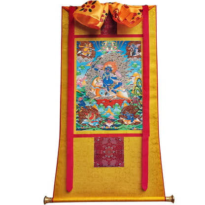 Palden Lhamo / Magzor Gyalmo / Shri Devi - Tibetan thangka painting, view 6