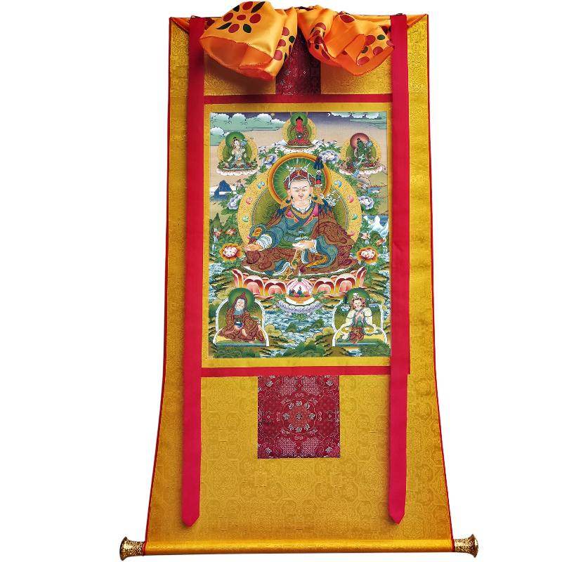 Padmasambhava - Guru Rinpoche - Tibetan thangka painting, view 6