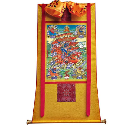 Gandhanra Handmade Thangka - Palden Lhamo / Magzor Gyalmo / Shri Devi - from Kathok Monastery