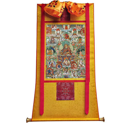Padmasambhava - Guru Rinpoche - Tibetan thangka painting, view 18
