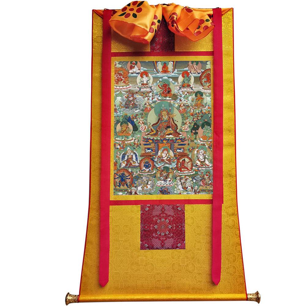Padmasambhava - Guru Rinpoche - Tibetan thangka painting, view 18