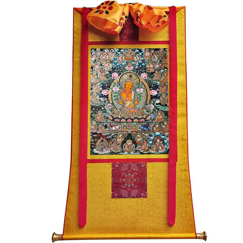 Manjusri Image - Tibetan thangka painting, view 11