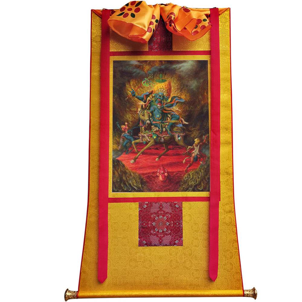 Palden Lhamo / Magzor Gyalmo / Shri Devi - Tibetan thangka painting, view 18