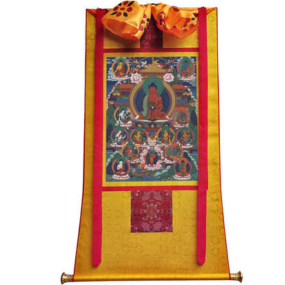 Amitabha Thangka - Tibetan thangka painting, view 19