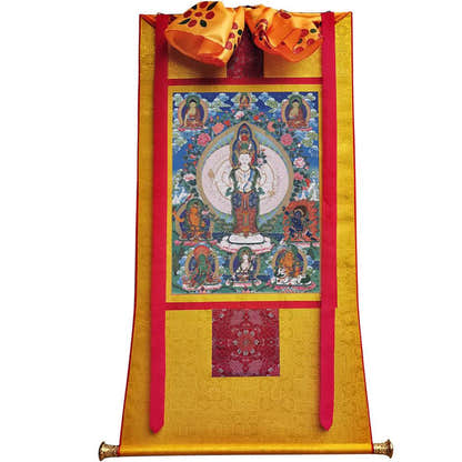 1000 Arms Avalokiteshvara Image - Tibetan thangka painting, view 11