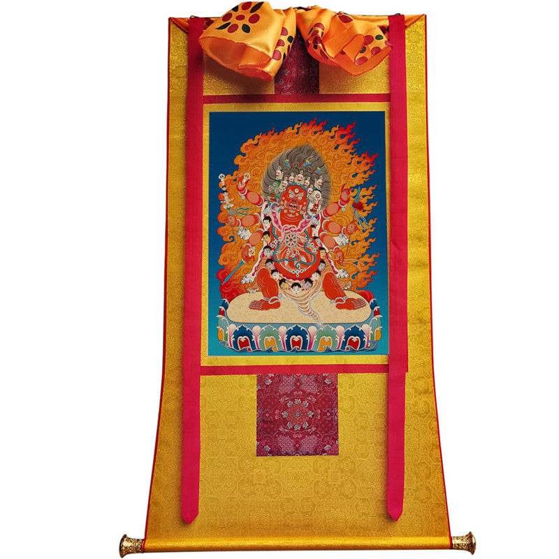 Hayagriva Image - Tibetan thangka painting, view 11