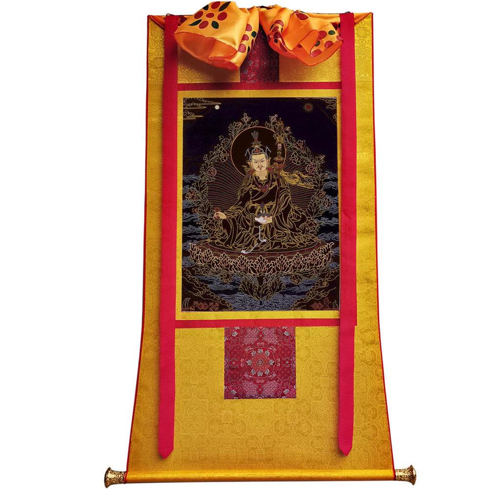 Padmasambhava - Guru Rinpoche - Tibetan thangka painting, view 18