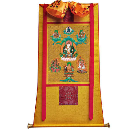 Vajrasattva - Tibetan thangka painting, view 6