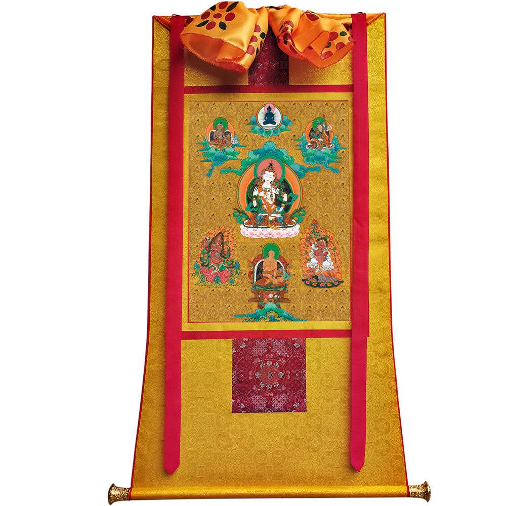 Vajrasattva - Tibetan thangka painting, view 6