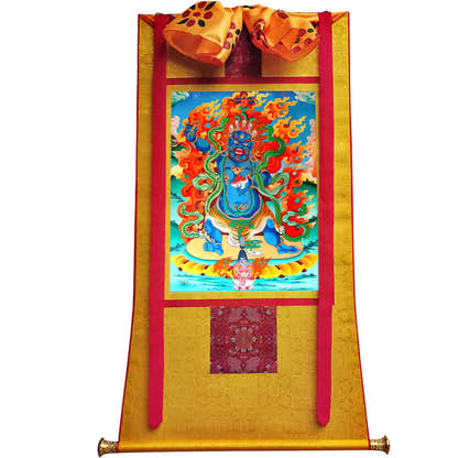 2779-唐卡-HBMT-084玛哈嘎拉-二臂-300dpi - Tibetan thangka painting, view 6