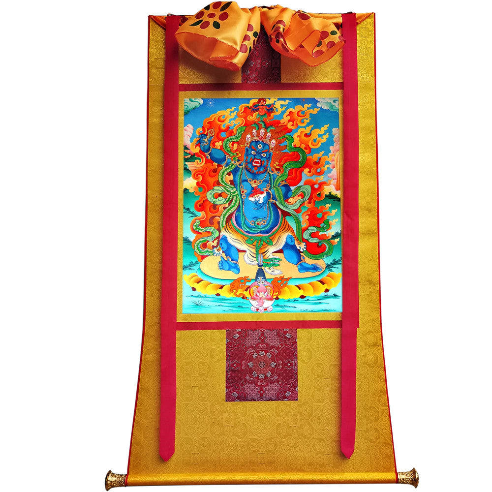 2779-唐卡-HBMT-084玛哈嘎拉-二臂-300dpi - Tibetan thangka painting, view 6