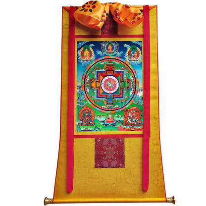 Medicine Buddha Image - Tibetan thangka painting, view 11