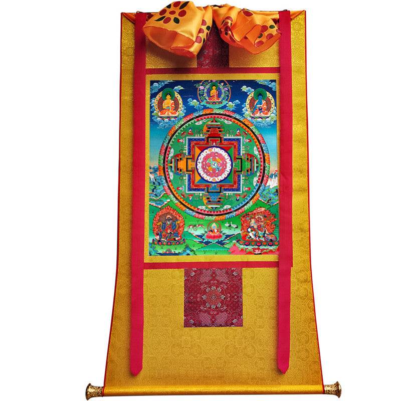 Medicine Buddha Image - Tibetan thangka painting, view 11
